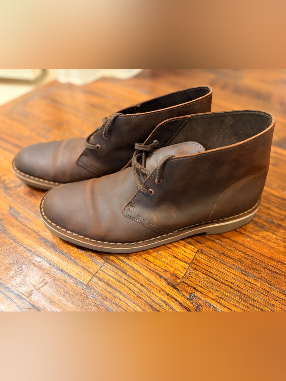 Men’s Clarks Chukka Boots, Size 11